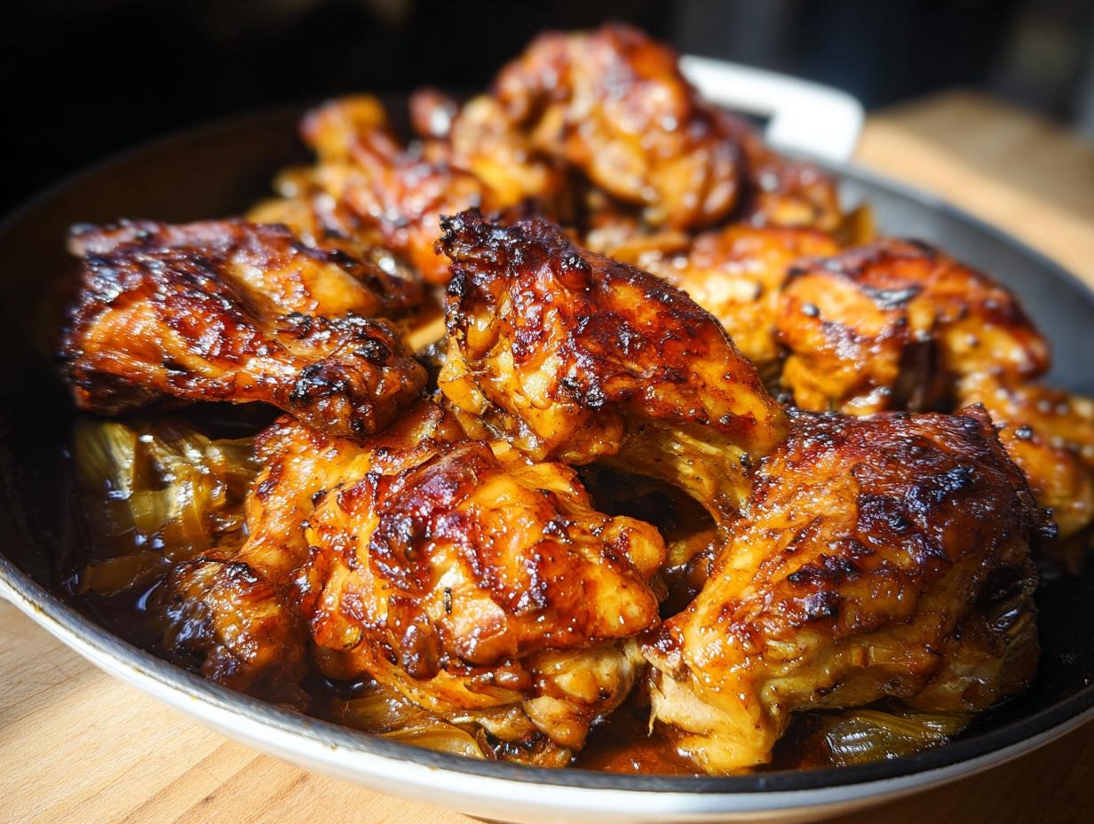 Close-up of a serving dish filled with glistening, glazed chicken wings, part of the best chicken recipes.