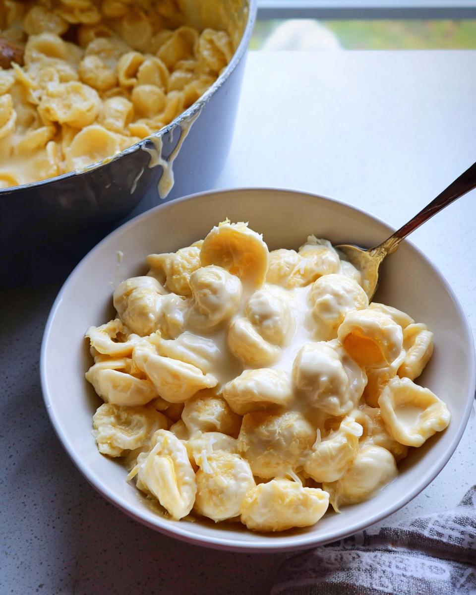 A bowl of creamy mac and cheese, a perfect example of easy dinner recipes.