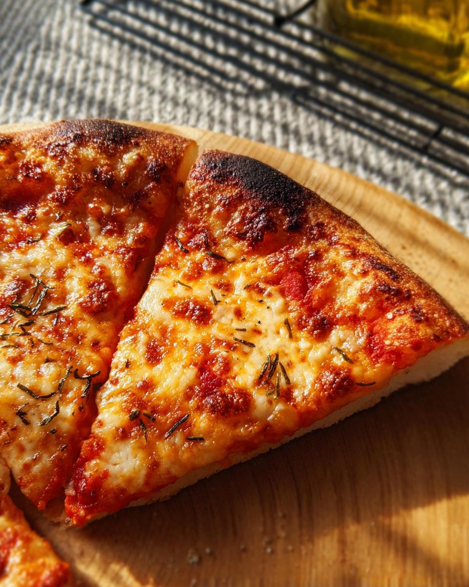 Close-up of two slices of Margherita pizza, featuring melted mozzarella cheese, tomato sauce, and herbs, perfect for Pizza Night.