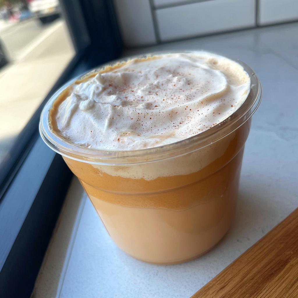 A delicious, creamy Starbucks-style drink with whipped cream and cinnamon, perfect for Restaurant-Style Starbucks Drinks Recipes at Home.