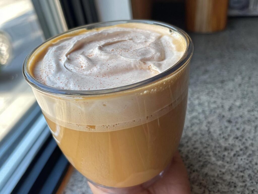 A delicious homemade Starbucks Pumpkin Spice Latte with whipped cream and cinnamon, perfect for Restaurant-Style Starbucks Drinks Recipes at Home.