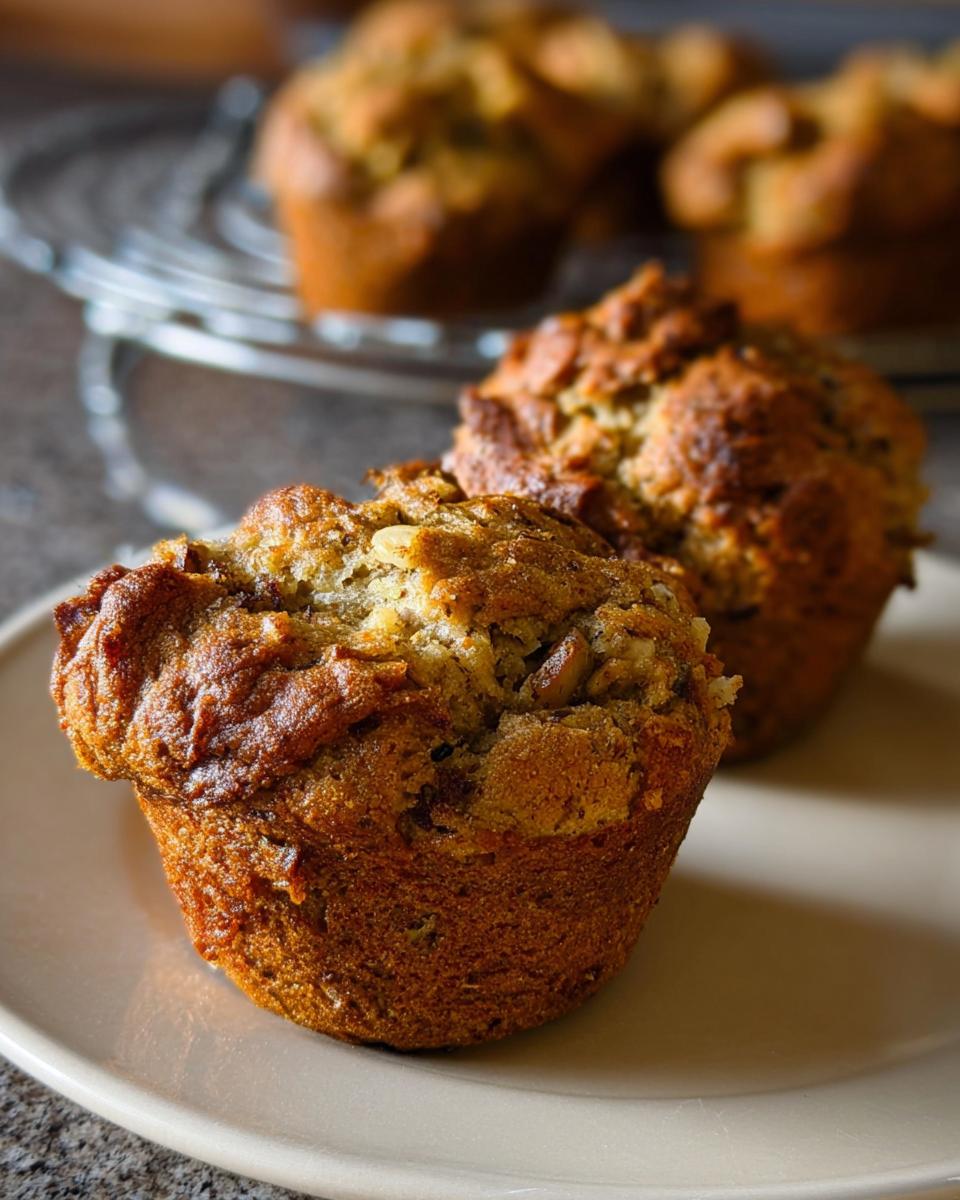 Close-up of two golden-brown stuffing muffins on a plate, part of The Ultimate Stuffing Recipes Guide for Beginners.