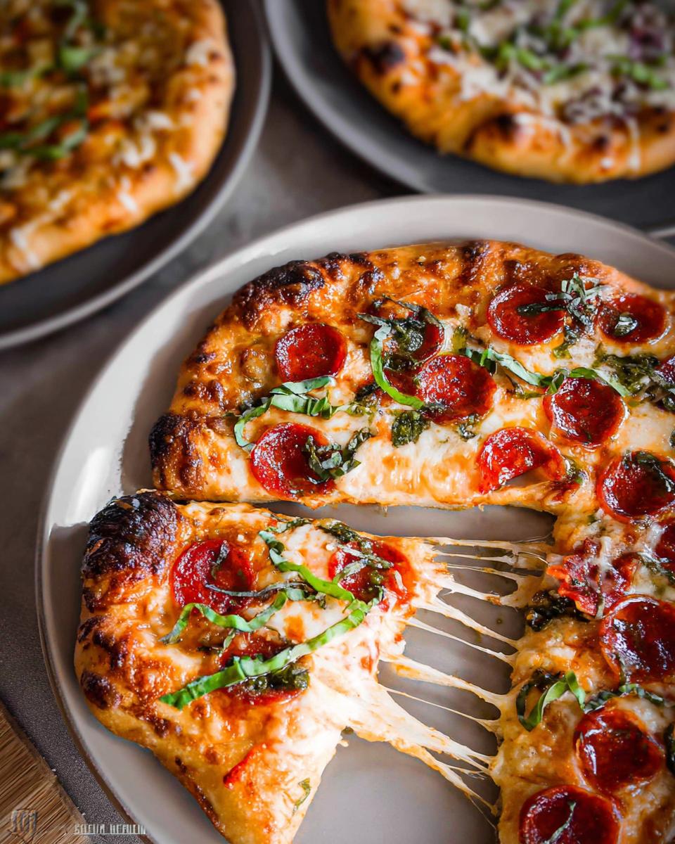 A delicious slice of pepperoni pizza with melted cheese stretching, part of The Ultimate Pizza Night Recipes Guide for Beginners.