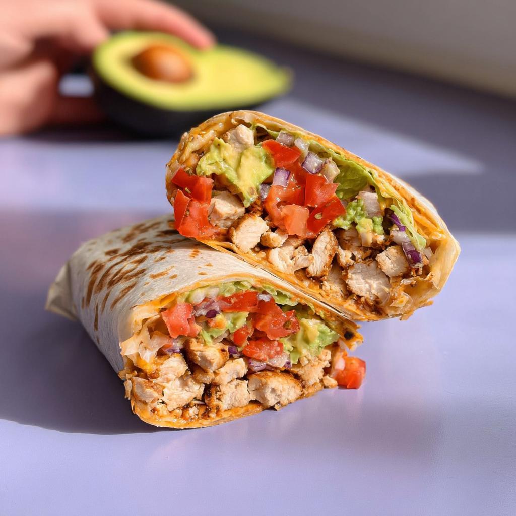 Easy Chipotle Ranch Grilled Chicken Burrito - Tasty