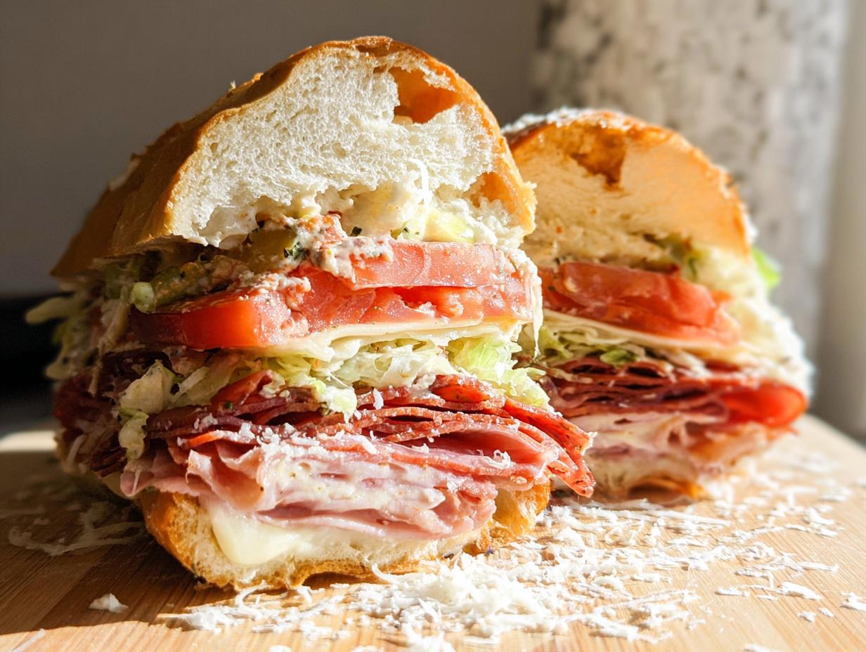 Italian Grinder Salad Sandwich - Featured