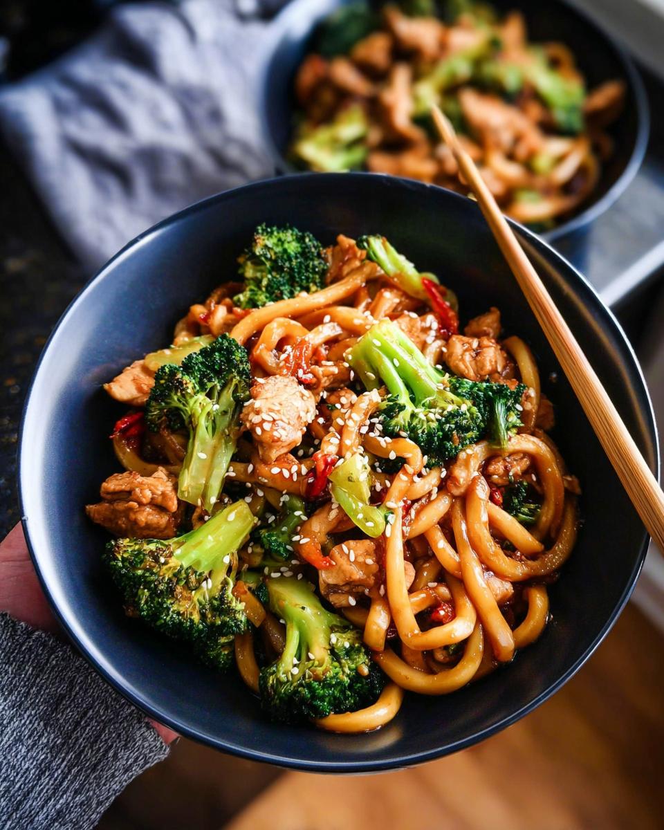 Spicy Garlic Chicken and Broccoli Noodle Bowls - Other 3