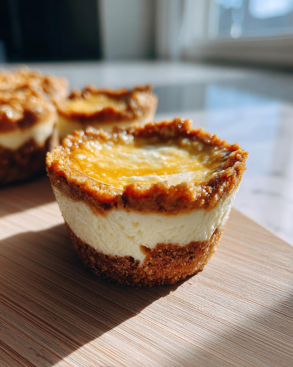 Close-up of a no-bake cheesecake cup with a graham cracker crust, perfect for Fourth of July desserts.